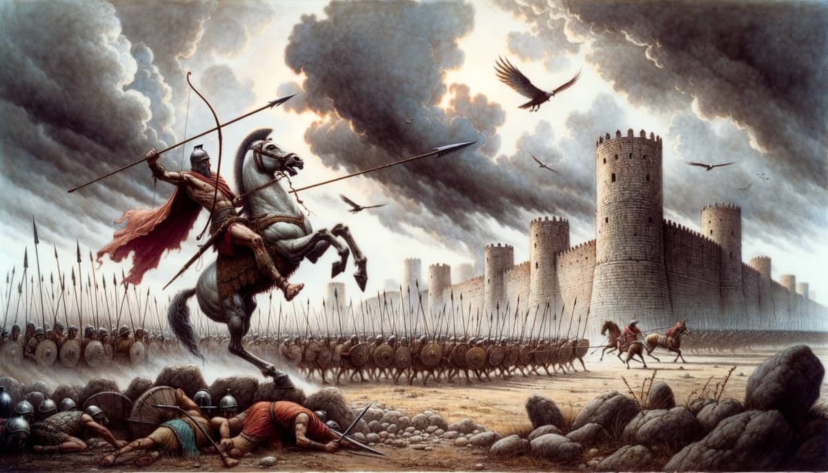Aquiles en la batalla de Troya