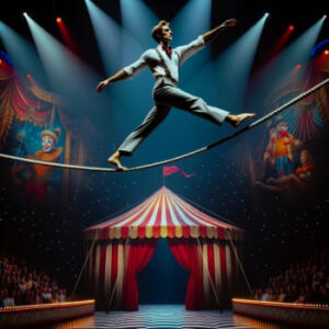 equilibrista del circo