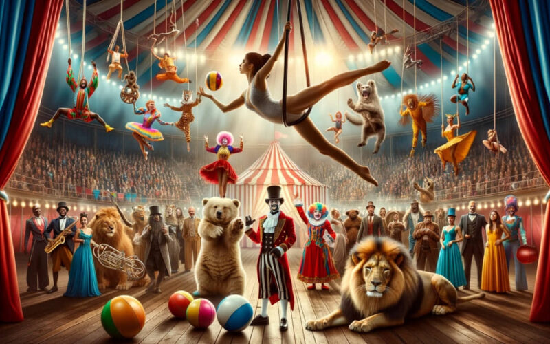 personajes del circo