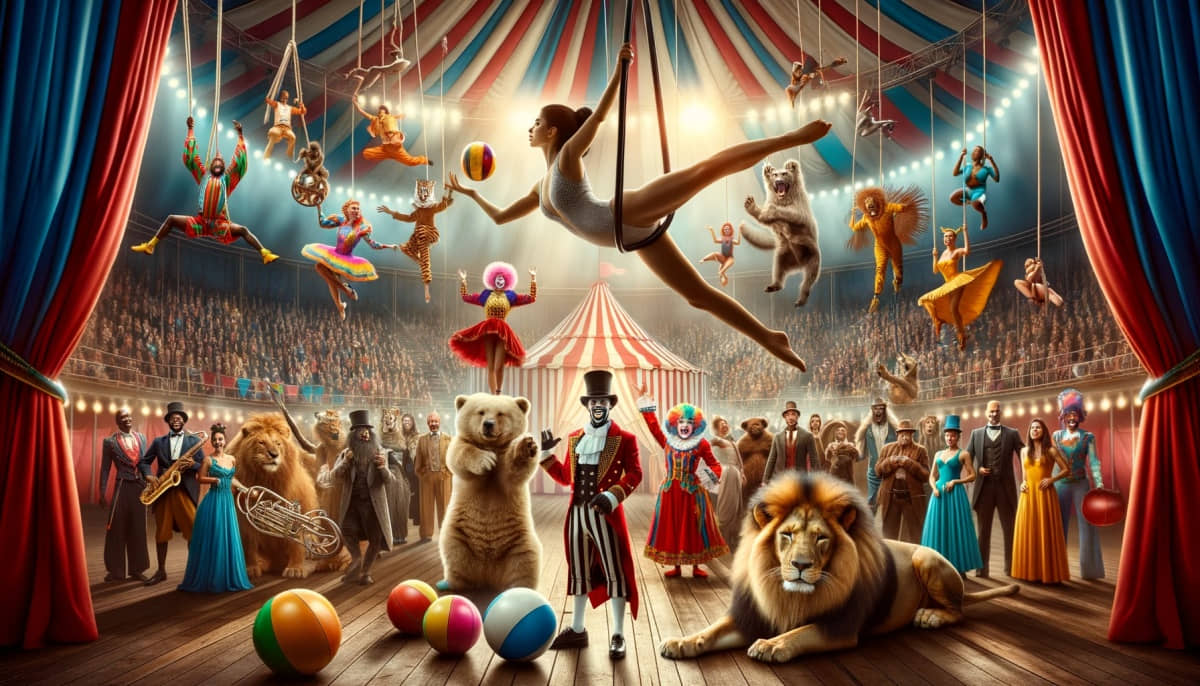 personajes del circo